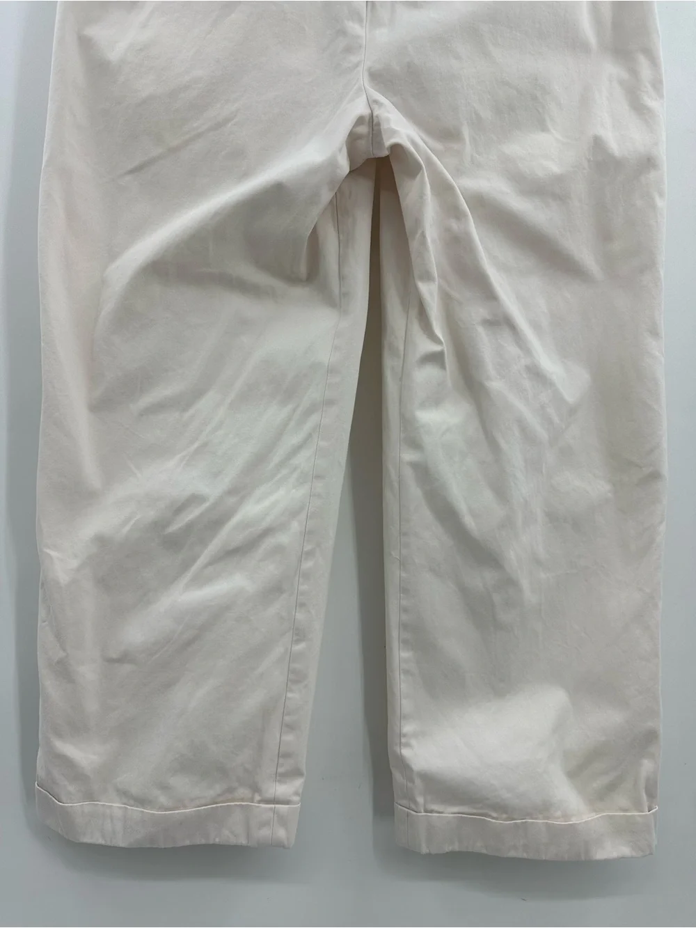 J. Crew Cream Pleated Chinos